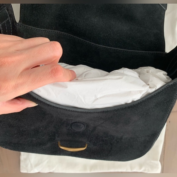 Isabel Marant Botsy black suede leather crossbody bag NWT - Picture 6 of 8